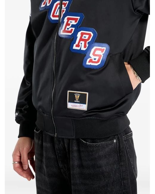 Mitchell & Ness Black Mark Messier Rangers Maxxed Out Jacket for men