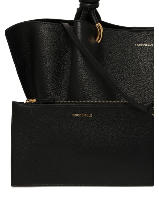 Coccinelle Black Leather Finn
