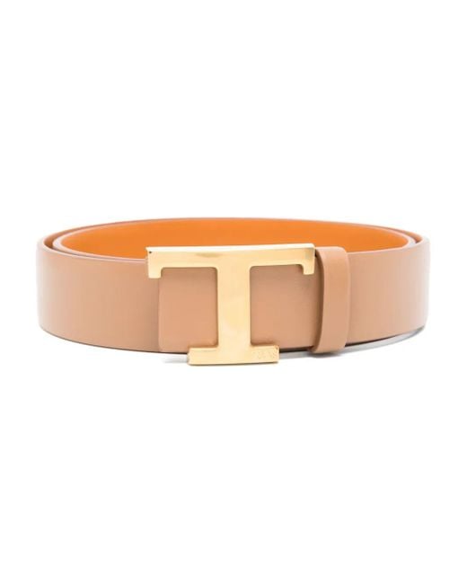 Tod's Brown Logo-Buckle Belt