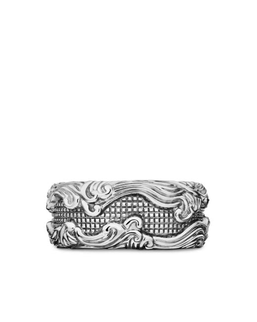 David Yurman Waves Ring Aus Sterlingsilber 10Mm in Black für Herren