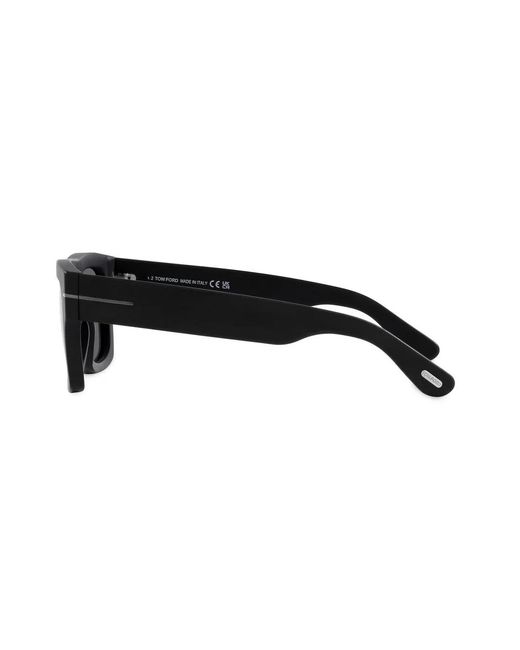 Tom Ford Black Square-Frame Tinted Sunglasses