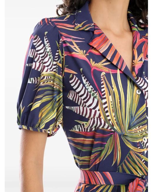 Lygia & Nanny Themis Bio Midi-Jurk in het Blue