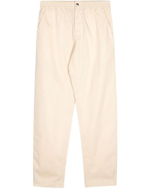 Maison Kitsuné Natural Straight-Leg Cotton Trousers for men