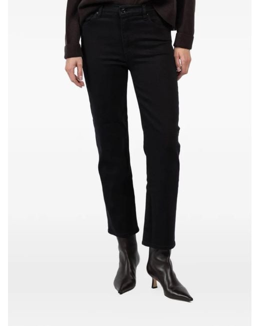 FRAME Black Button-Fastening Jeans
