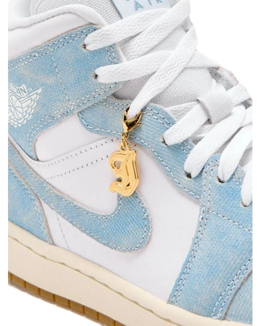 Nike Blue Air Jordan 1 High-Top Sneakers