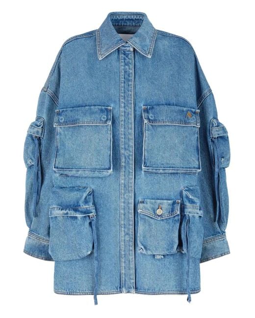 The Attico Fern デニムコート Blue