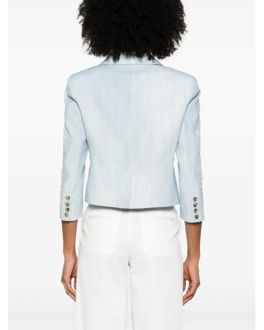 Ermanno Scervino デニムプリント ジャケット Blue
