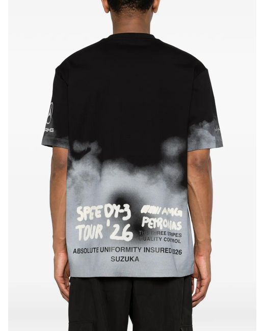 Y-3 Black X Mercedes-Amg Petronas F1 Logo-Detail T-Shirt for men