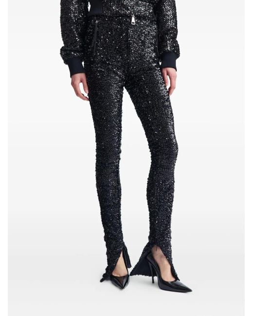 16Arlington Gray Azra Sequin-Embellished Trousers