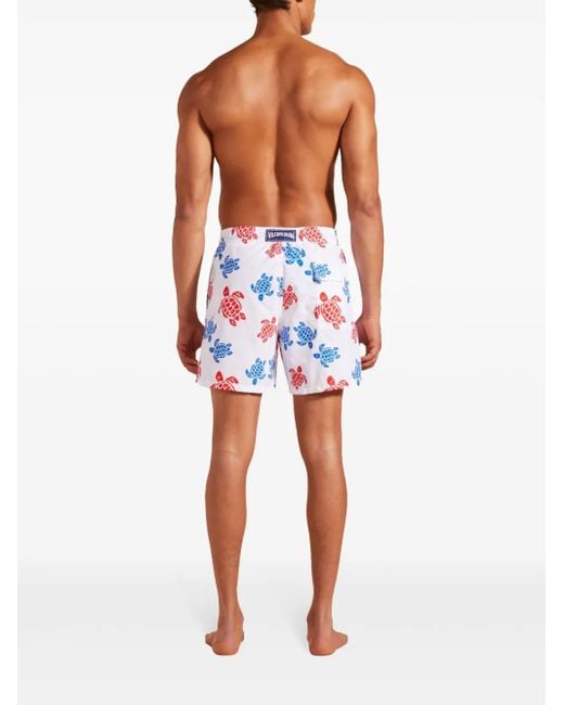 Vilebrequin Blue Ronde Des Tortues Swim Shorts for men