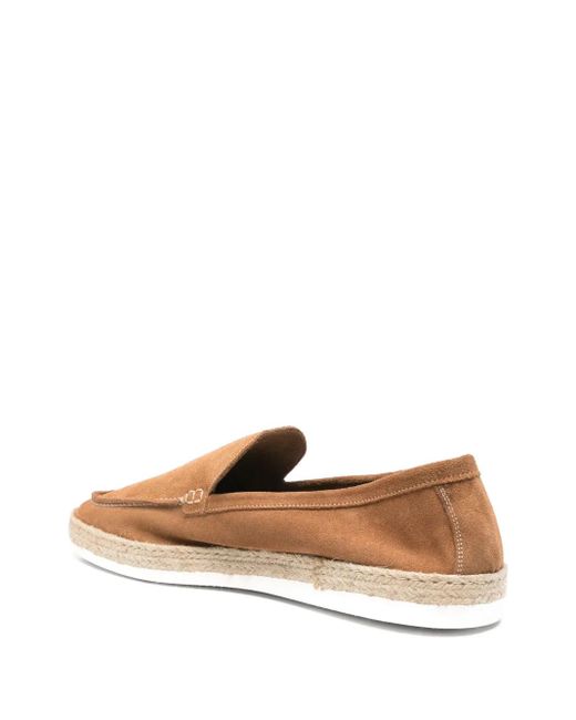 Corneliani Brown Suede Loafers for men