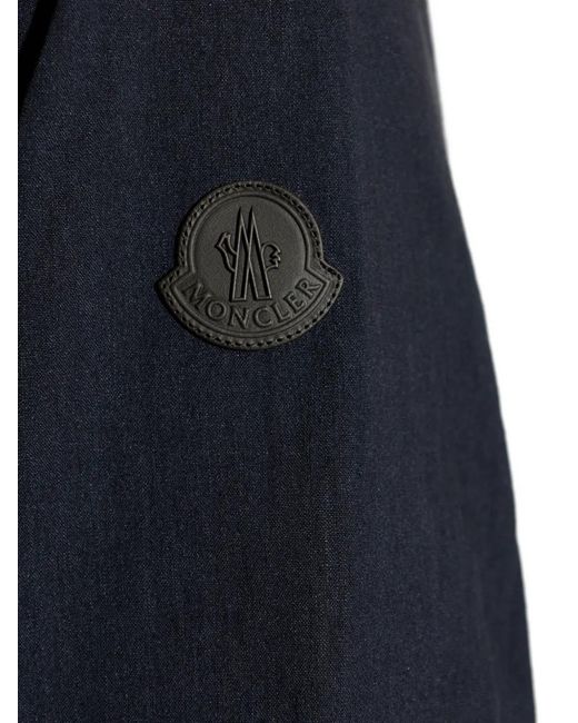 Moncler Blue Bonavent Zipped Windbreaker Jacket for men