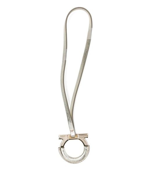 Ferragamo Metallic Gancini Schlüsselanhänger