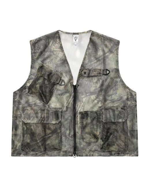 ウェア south2west8 bush mesh vest South2 West8 - Bush Trek Vest - EZO Forest - Heavyweight Mesh