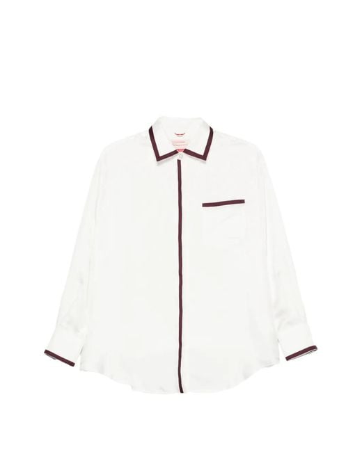 F.R.S For Restless Sleepers White Chest-Pocket Shirt