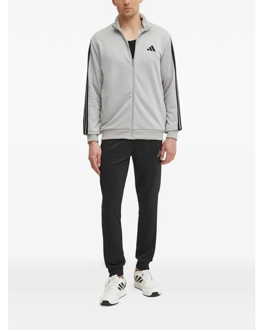 Adidas Gray Zip-Up Sweater for men