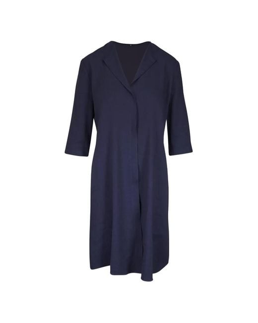 Peter Cohen Blue Collared Midi Dress