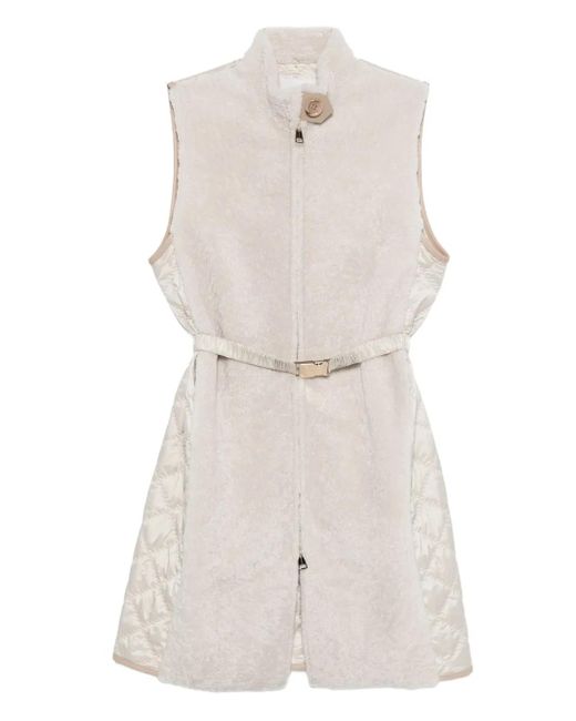 Manzoni 24 ベルテッド キルティングベスト White
