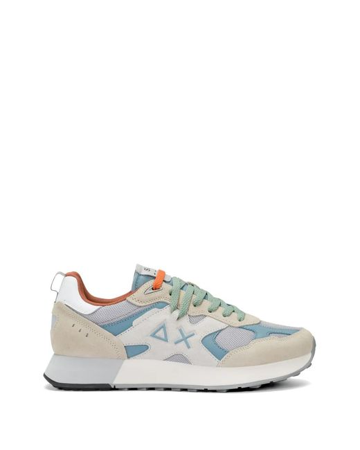 Sun 68 White Jaki Outdoor Logo-Detail Sneakers for men