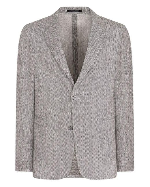 Emporio Armani Einreihige Jacke mit zwei Knöpfen in Gray für Herren