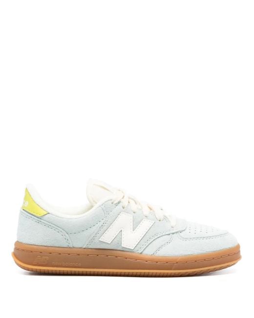 New Balance White T500 Sneakers