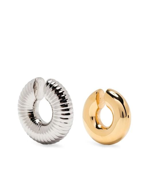 Rabanne White Polished-Finish Earcuffs (Set Of Three)