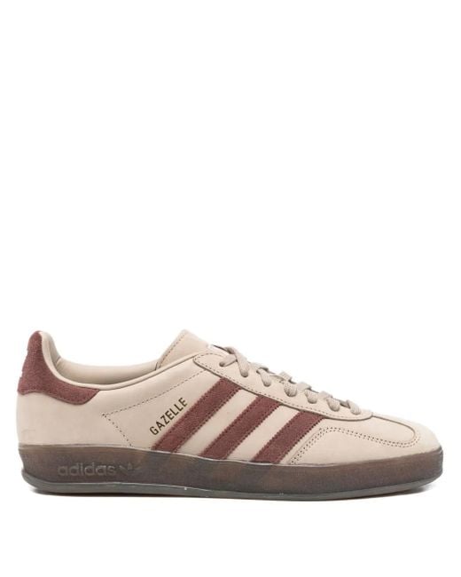 Adidas Brown Three-Stripe Gazelle Trainers