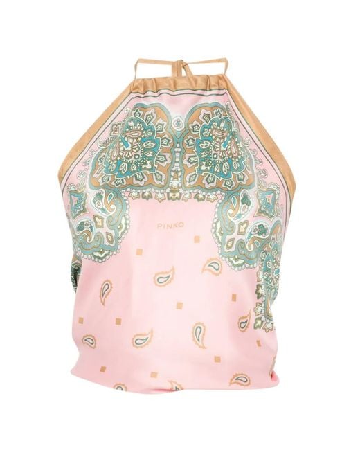 Pinko Pink 'Synchro' Halter Top