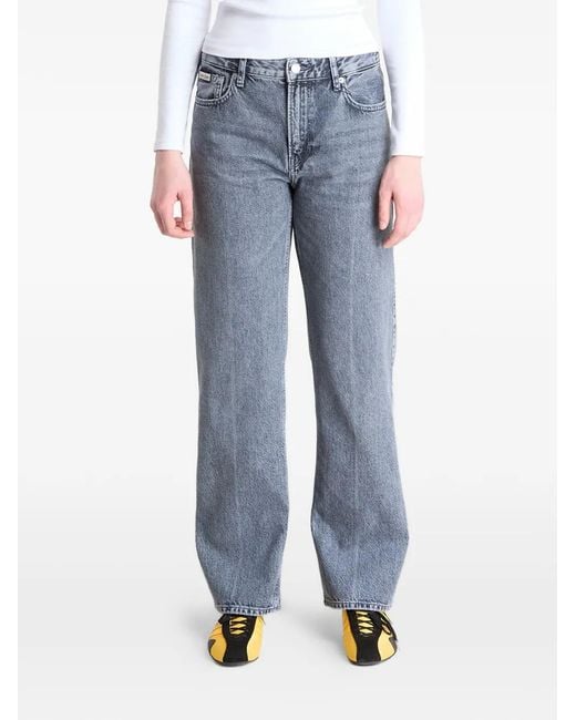 Calvin Klein Blue 90S Acid-Wash Jeans