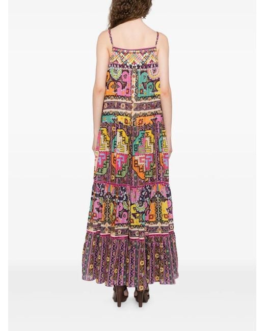 Camilla White Patchwork Panorama Dress