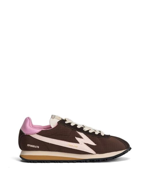 MOA Brown Lightning Suede Sneakers