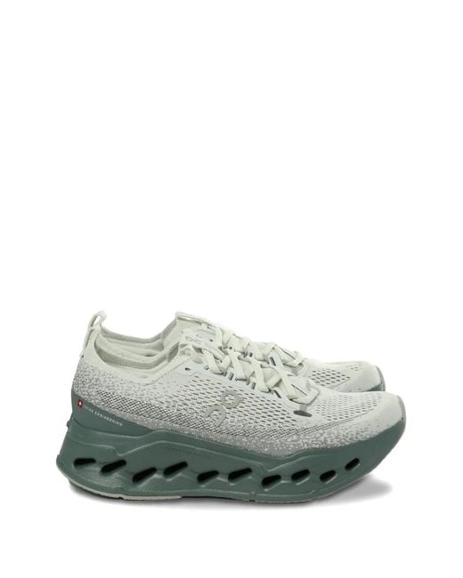 On Shoes Gray Cloudsurfer Max Perforated Sneakers for men