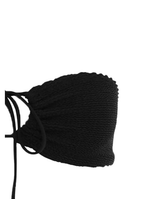 BOUND Black Jean Bikini Top