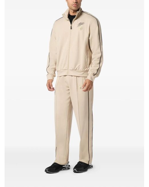 Philipp Plein Natural Zip-Up Track Jacket for men