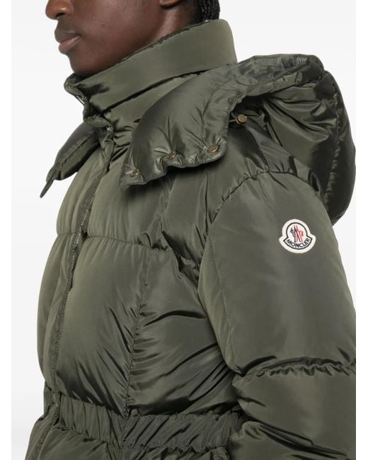 Moncler Green Quilted Hooded Jacket