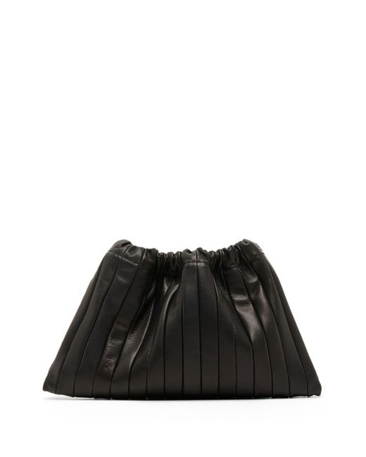 Marsèll Black Arriccio Leather Clutch Bag