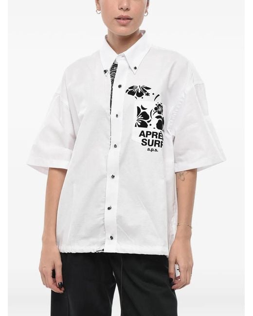 APRÈS SURF White Logo-Print Shirt