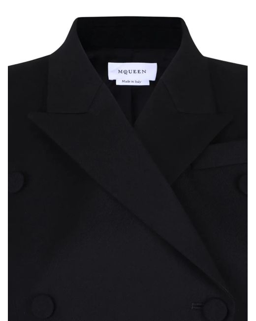 McQueen Black Wool Blazer