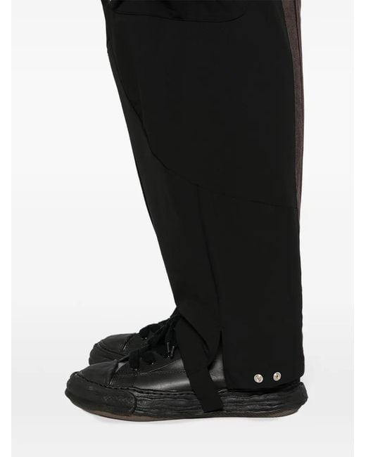 CROQUIS Black Tapered Trousers for men
