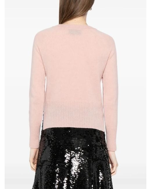 Simone Rocha Pink Verzierter Kaschmircardigan