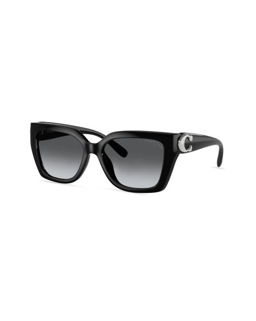 COACH Black Square-Frame Sunglasses