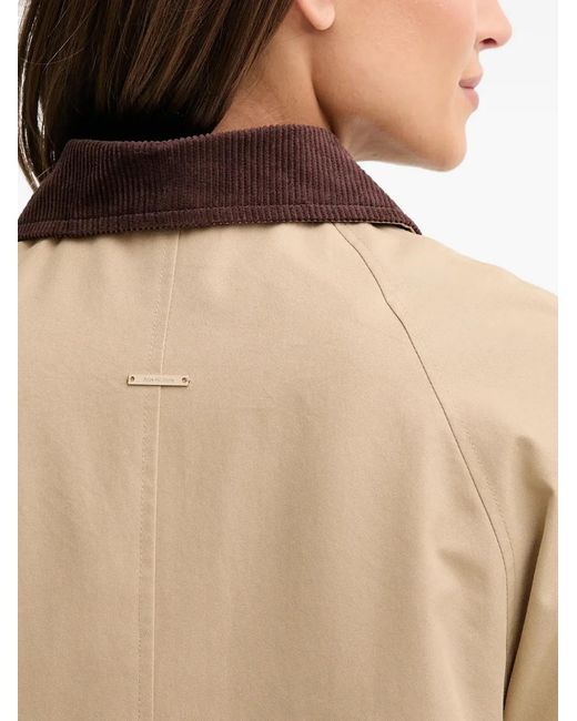 Pedro Del Hierro Madrid Natural Corduroy-Collar Trench Coat