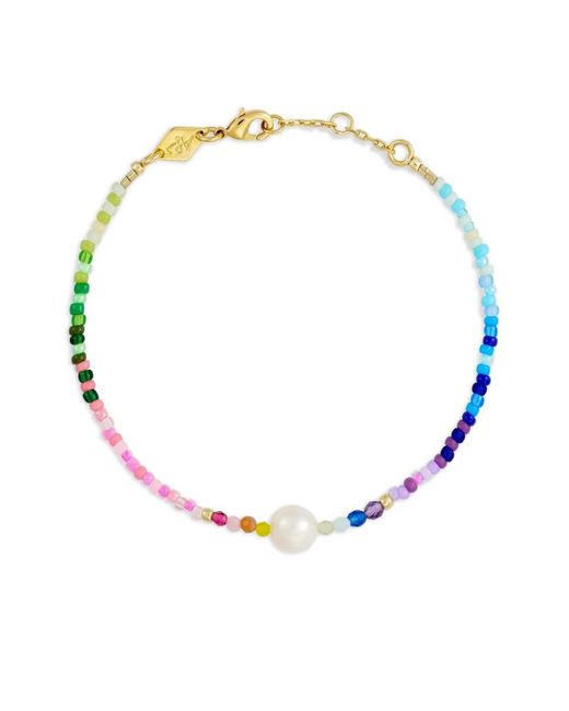 Bracciale Capri Con Perline di Anni Lu in White