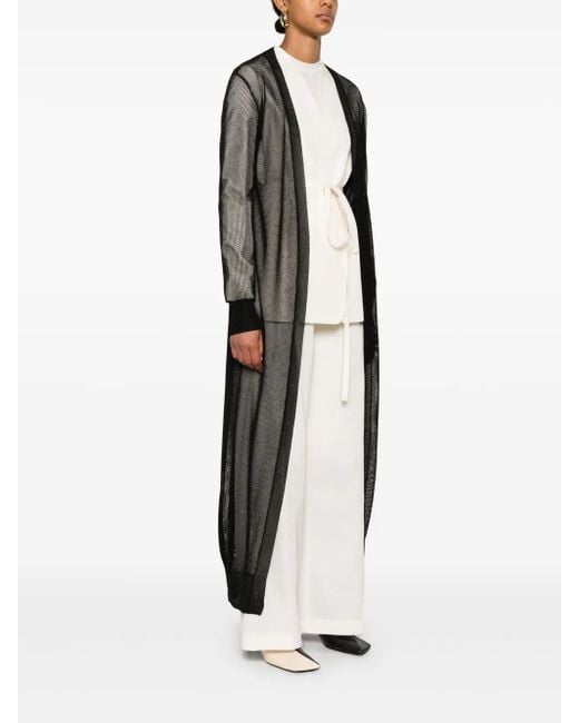 Herno Black Knitted Coat