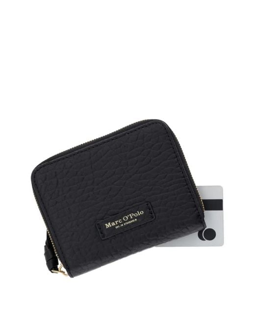 Marc O' Polo Black Grainy Leather Wallet