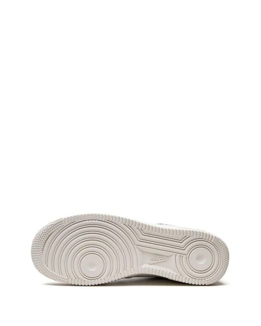 Nike White Air Force One "Multi-Swoosh" Sneakers