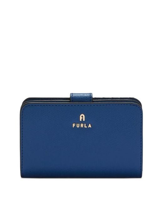 Furla Blue Camelia M Logo-Plaque Wallet