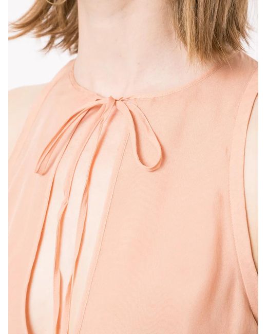 Blouse En Soie À Design Sans Manches DSquared² en coloris Multicolor