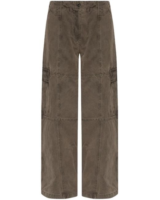 KENZO Gray Cotton Cargo Pants