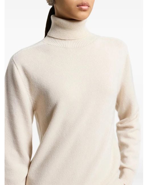 Maglione A Collo Alto di Peserico in Natural